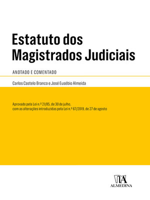 cover image of Estatuto dos Magistrados Judiciais--Anotado e Comentado